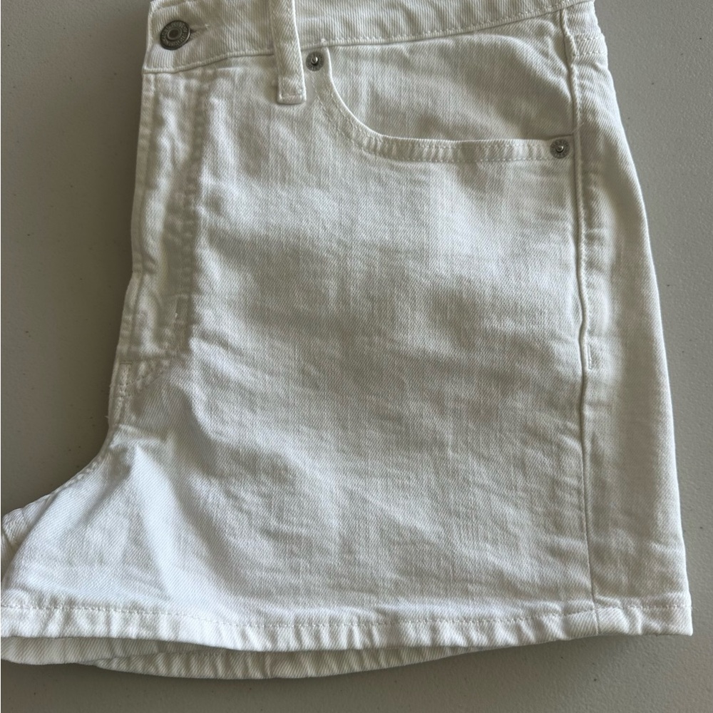 Women's White Denim Shorts